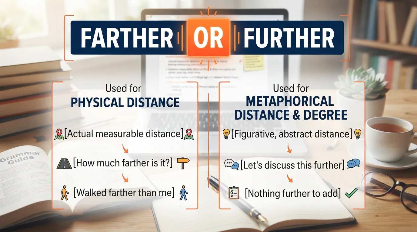Farther or Further