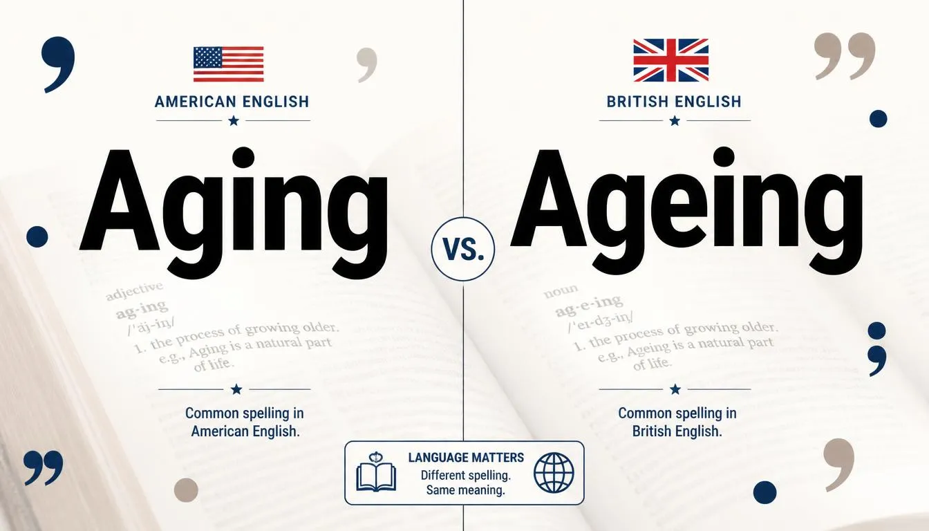 Aging or Ageing