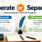 Seperate or Separate