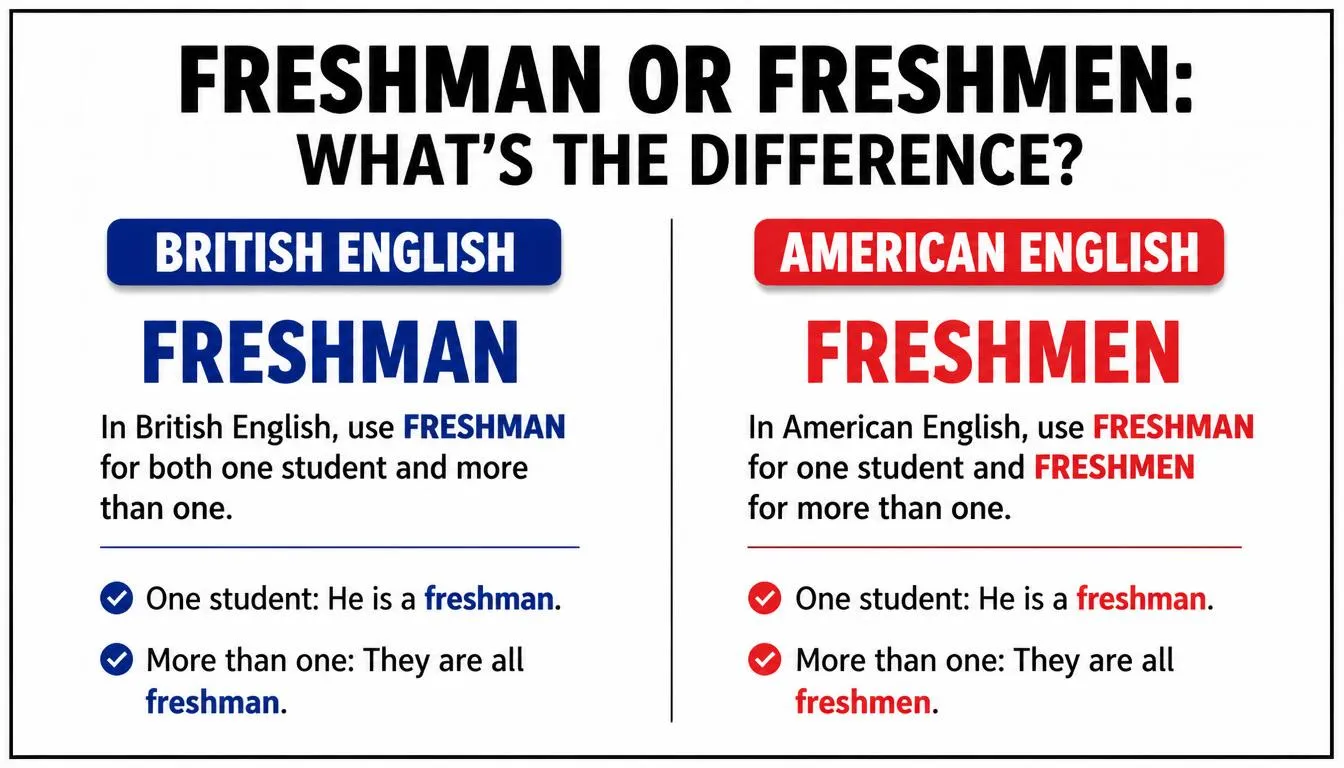 Freshman or Freshmen