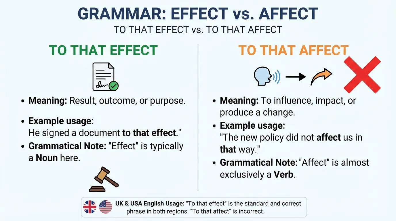 To That Effect or To That Affect