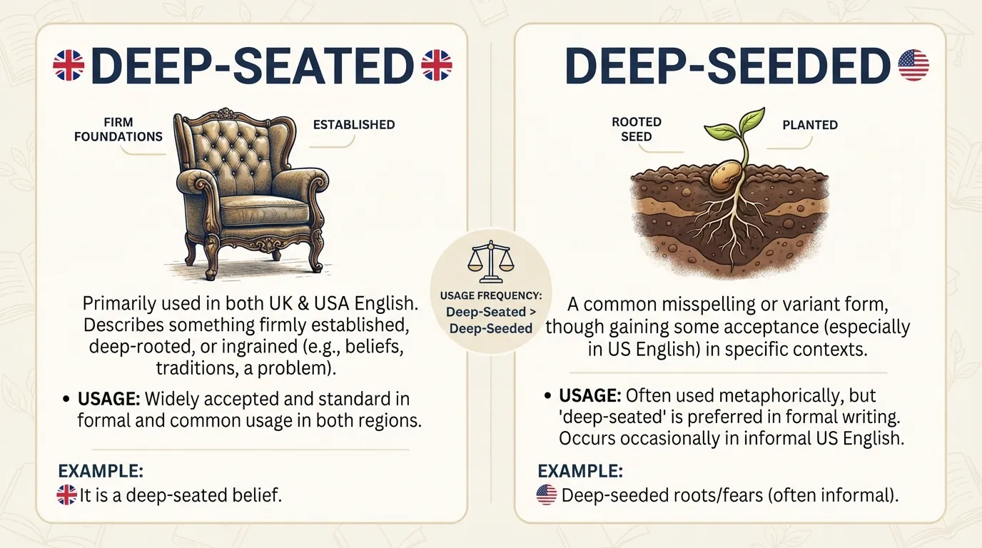Deep seeded or deep seated