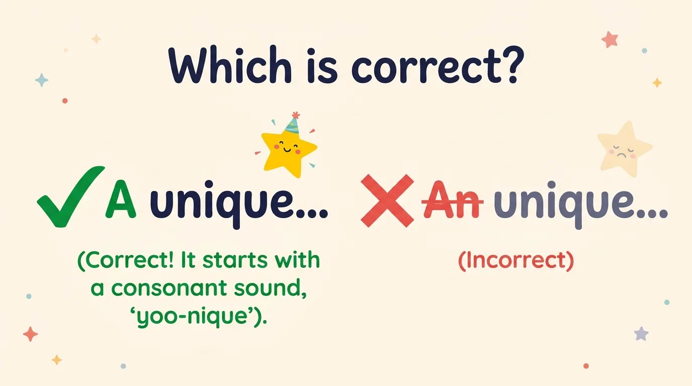 a unique or an unique