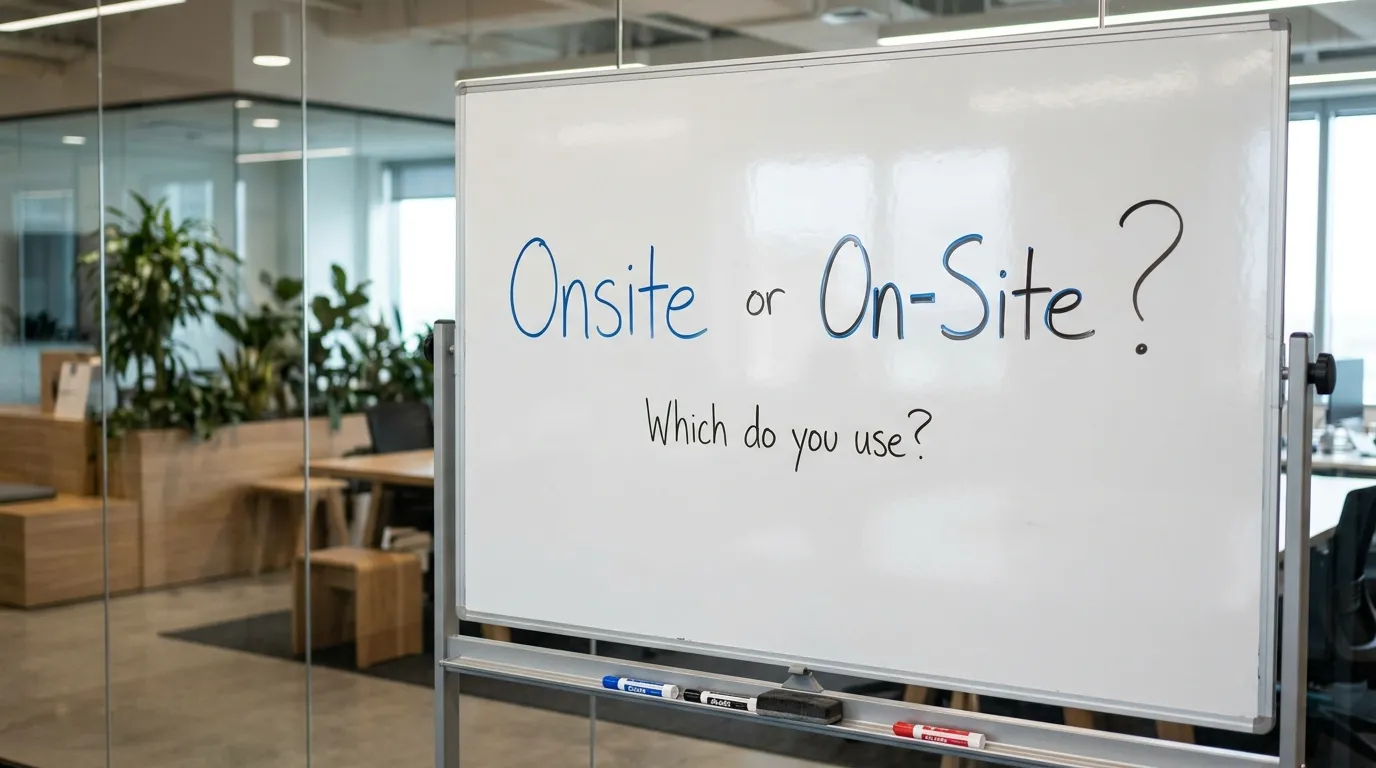 Onsite or On-Site